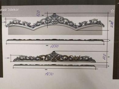 Headboard (SK_0315) 3D models for cnc